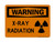 X-Ray Radiation (Radiation Symbol), OSHA Warning Sign (Part#: WAR1413)