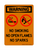 No Smoking No Open Flames No Sparks (No Smoking Or Matches Symbols), Warning Sign