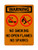 No Smoking No Open Flames No Sparks (No Smoking Or Matches Symbols), OSHA Warning Sign (Part#: WAR1415)
