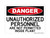 Unauthorized Personnel Are Not Permitted Inside Plant, OSHA Danger Sign, OSHA Danger Sign (Part#: DAN1021)