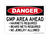 GMP Area Ahead Hairnets, Beard Nets, Required, No Jewelry Allowed, Danger Sign