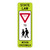State Law Yield to Pedestrians within Crosswalk (Yield Symbol) Sign
