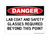Lab Coat And Safety Glasses Required Beyond This Point, OSHA Danger Sign (Part#: DAN1081)