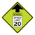 20 MPH School Speed Limit Sign
