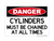 Cylinders Must Be Chained At All Times, Danger Sign