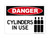 Cylinders In Use (Tanks Symbol), OSHA Danger Sign (Part#: DAN1172)