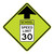 30 mph school speed limit sign (part#: sch1037)