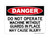 Do Not Operate This Machine Without Guards In Place May Cause Injury, OSHA Danger Sign (Part#: DAN1185)