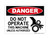 Do Not Operate This Machine Unless Authorized (Crush Hand Symbol), OSHA Danger Sign (Part#: DAN1192)
