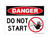 Do Not Start (Worker Stop Symbol), OSHA Danger Sign (Part#: DAN1197)