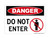 Do Not Enter (No Entry Symbol), OSHA Danger Sign (Part#: DAN1210)