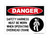 Safety Harness Must Be Worn When Operating Overhead Crane (Harness Symbol), OSHA Danger Sign (Part#: DAN1217)