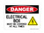 Do Not Use Electrical Equipment, OSHA Danger Sign (Part#: DAN1235)