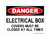 Electrical Box Covers Must Be Closed At All Times, OSHA Danger Sign (Part#: DAN1238)