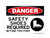Safety Shoes Required Beyond This Point (PPE Symbol 2), OSHA Danger Sign (Part#: DAN1244)