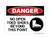 No Open Toed Shoes Beyond This Point (PPE Symbol 3), OSHA Danger Sign (Part#: DAN1250)