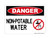 Non-Potable Water (No Water Symbol), OSHA Danger Sign (Part#: DAN1260)