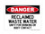 Reclaimed Waste Water Unfit For Drinking Or Body Contact, OSHA Danger Sign (Part#: DAN1268)