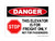 This Elevator Is For Freight Only Not For Passengers (Stop Symbol), OSHA Danger Sign (Part#: DAN1271)