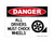 All Drivers Must Chock Wheels (Wheel and Block Symbol), OSHA Danger Sign (Part#: DAN1277)