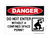 Do Not Enter Without A Confined Space Permit (Confined Space), OSHA Danger Sign (Part#: DAN1299)