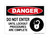 Do Not Enter Until Lockout Procedures Are Complete (Lock Symbol), OSHA Danger Sign (Part#: DAN1304)