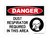 Dust Respirators Required In This Area (PPE Symbol), OSHA Danger Sign (Part#: DAN1322)