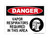 Vapor Respirators Required In This Area (PPE Symbol), OSHA Danger Sign (Part#: DAN1325)