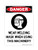 Wear Welding Mask When Using This Machinery (PPE Symbol), OSHA Danger Sign (Part#: DAN1335)