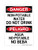 Non-Potable Do Not Drink Water English/Spanish, OSHA Danger Sign (Part#: DAN1342)