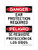 Ear Protection Required English/Spanish, OSHA Danger Sign (Part#: DAN1347)
