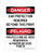 Ear Protection Required Beyond This Point Version 2 English/Spanish, OSHA Danger Sign (Part#: DAN1350)