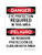 Eye Protection Required In This Area English/Spanish, OSHA Danger Sign (Part#: DAN1354)