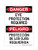 Eye Protection Required English/Spanish, OSHA Danger Sign (Part#: DAN1355)