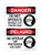 Do Not Operate Without Eye Protection English/Spanish (PPE Symbol), OSHA Danger Sign (Part#: DAN1357)