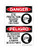 Eye Protection Required Beyond This Point English/Spanish (PPE Symbol), OSHA Danger Sign (Part#: DAN1359)