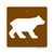 Bear viewing sign (part#: rec1024), Recreation Sign