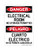 Electrical Room No Storage Permitted English/Spanish, OSHA Danger Sign