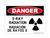 X-Ray Radiation (Radiation Symbol) English/Spanish, Danger Sign