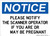 Please Notify The Scanner Operator If You Are Or May Be Pregnant, OSHA Notice Sign
