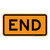 End, Temporary Traffic Control Sign