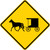 Horse-Drawn Vehicle, Warning Sign