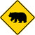 Bear Crossing, Warning Sign