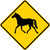 Wild Horse Crossing, Warning Sign