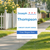 Example Custom Political Yard Sign - Blue Text, Red Stars, 18"24" Yard Sign