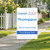 Custom Political Yard Sign - Blue Text, Red Stars