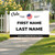Custom High Contrast Campaign Yard Sign