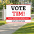 Custom Vote Yard Sign - Stars Blue/Red