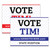 Custom Vote Yard Sign - Stars Blue/Red