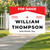 Custom Campaign Yard Sign - "Chevron" Header Red/Blue
